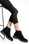 GHETE DAMA PIELE NATURALA INTOARSA NEGRE 2S7732-004SP