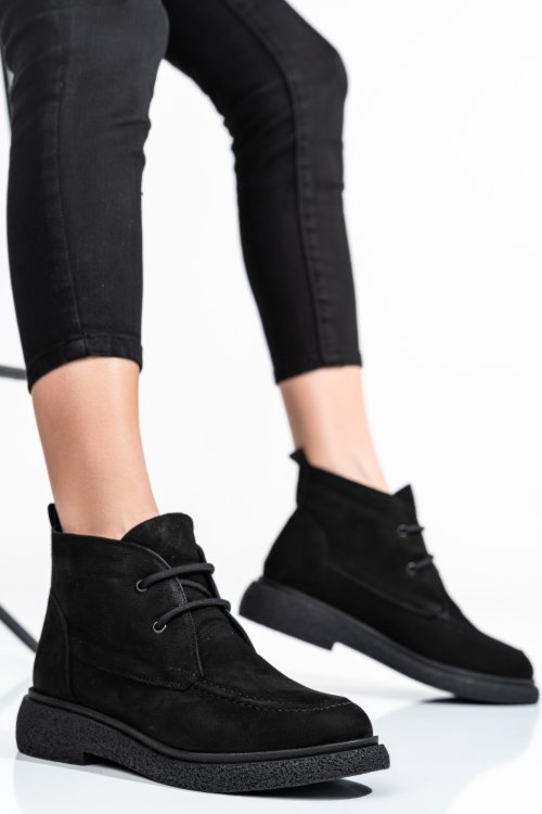 Ghete femei piele naturala negre 2s7732-001nbk