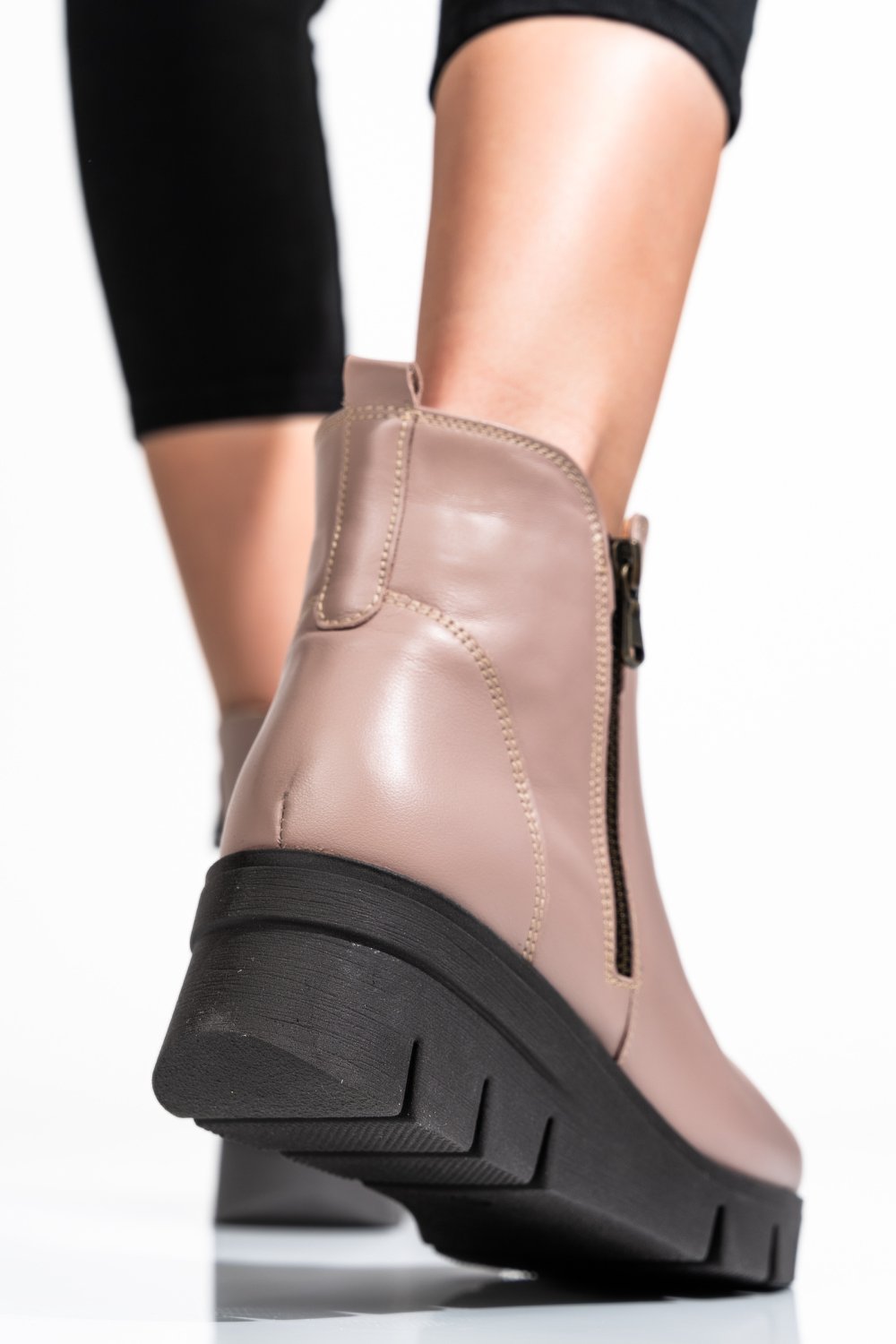 GHETE DAMA PIELE NATURALA TAUPE 2S7732-023NP