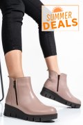 GHETE DAMA PIELE NATURALA TAUPE 2S7732-023NP