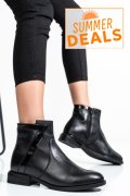 GHETE FEMEI PIELE NATURALA NEGRE 2S7732-006NP-NPK