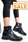 GHETE FEMEI PIELE NATURALA NEGRE 2S7732-006NP-NPK