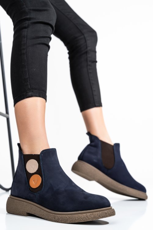 Ghete femei piele naturala bleumarin 2s7732-003nbk