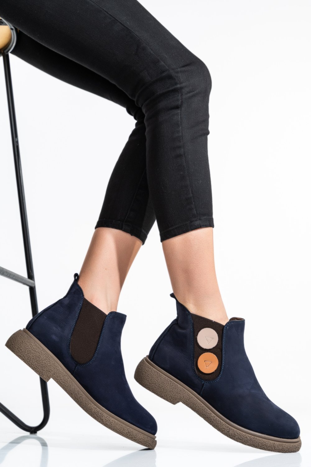 GHETE FEMEI PIELE NATURALA BLEUMARIN 2S7732-003NBK