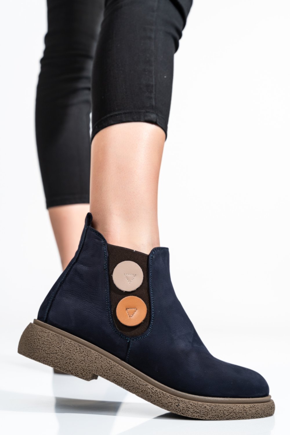 GHETE FEMEI PIELE NATURALA BLEUMARIN 2S7732-003NBK