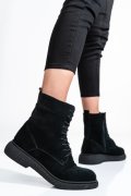 GHETE DAMA PIELE NATURALA INTOARSA NEGRE 2S7732-002SP