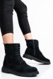 Ghete dama piele naturala intoarsa negre 2s7732-002sp