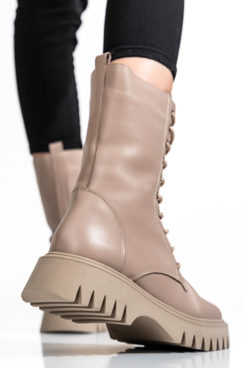 GHETE DAMA PIELE NATURALA BEJ 2S7732-052NP