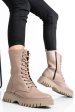 Ghete dama piele naturala bej 2s7732-052np