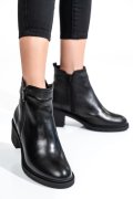 BOTINE FEMEI PIELE NATURALA NEGRE 2S7732-026NP