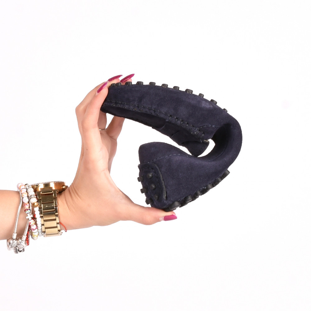MOCASINI BLEUMARIN PIELE NATURALA INTOARSA CAM23