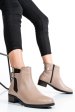 Ghete dama piele naturala bej 2s7732-008np