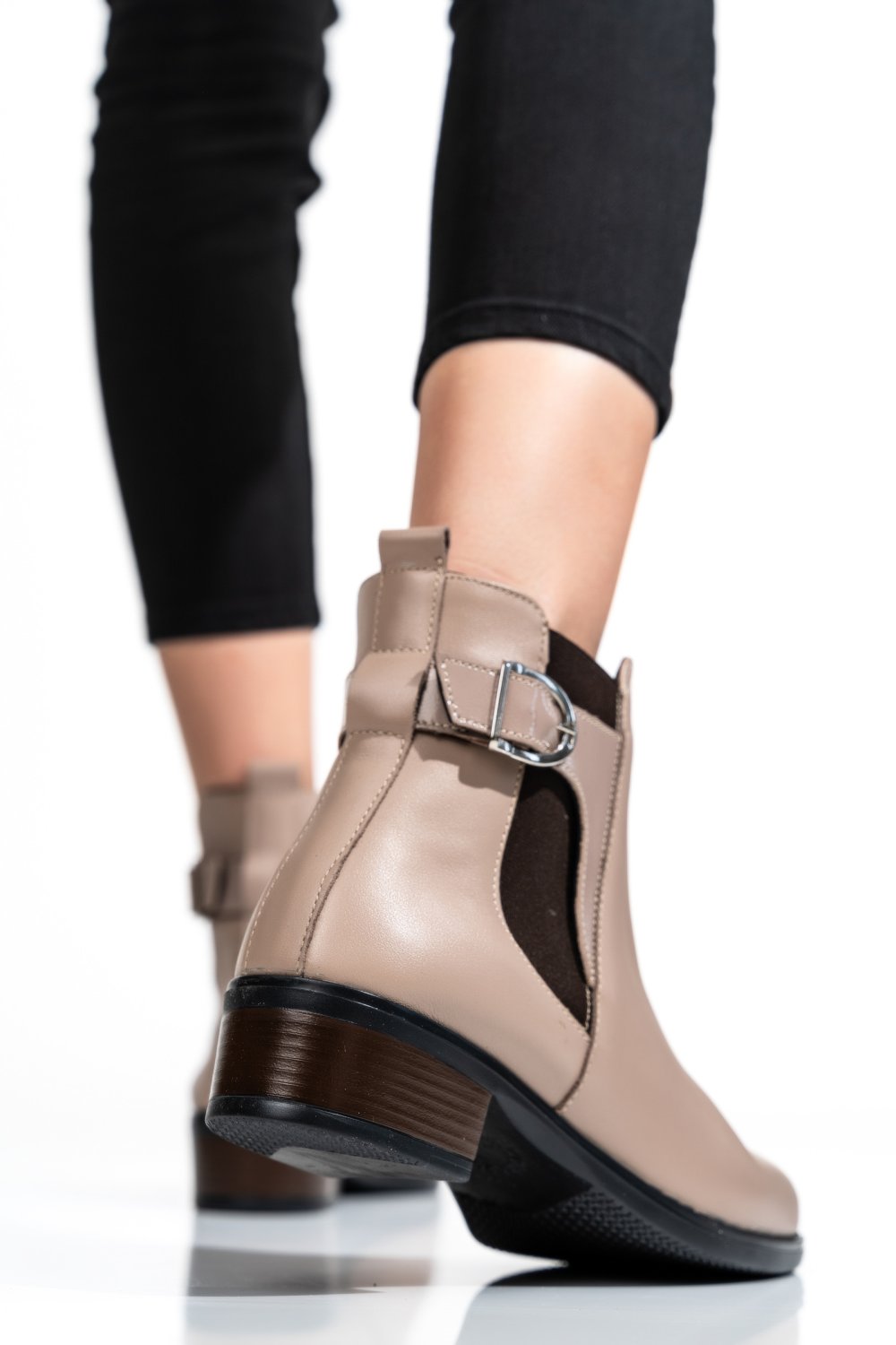 GHETE DAMA PIELE NATURALA BEJ 2S7732-008NP
