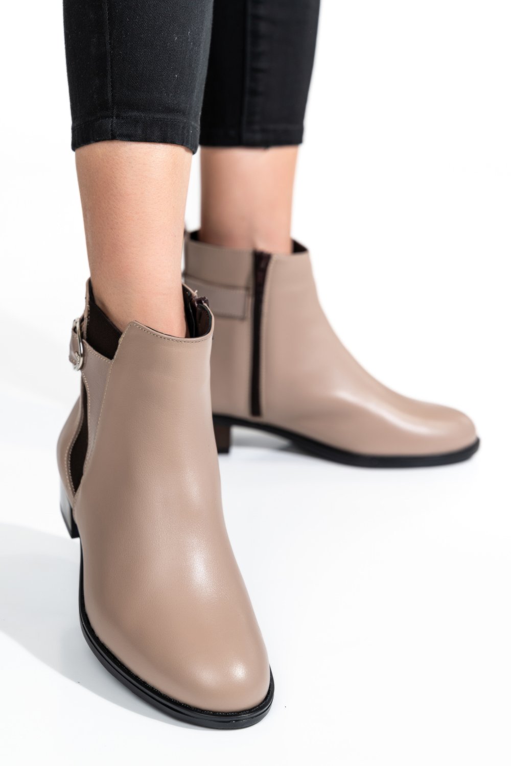 GHETE DAMA PIELE NATURALA BEJ 2S7732-008NP