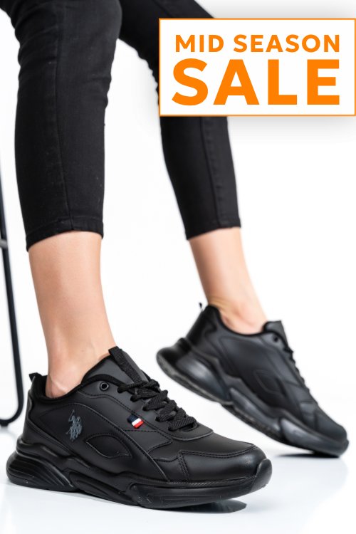U.s. polo assn, pantofi sport black lemon
