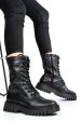 Ghete dama piele naturala negre 2s7732-052np