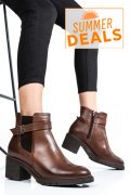 GHETE  DAMA INCHIS PIELE NATURALA MARO 2S7732-025NP