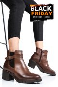 GHETE  DAMA INCHIS PIELE NATURALA MARO 2S7732-025NP