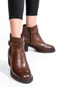 GHETE  DAMA INCHIS PIELE NATURALA MARO 2S7732-025NP