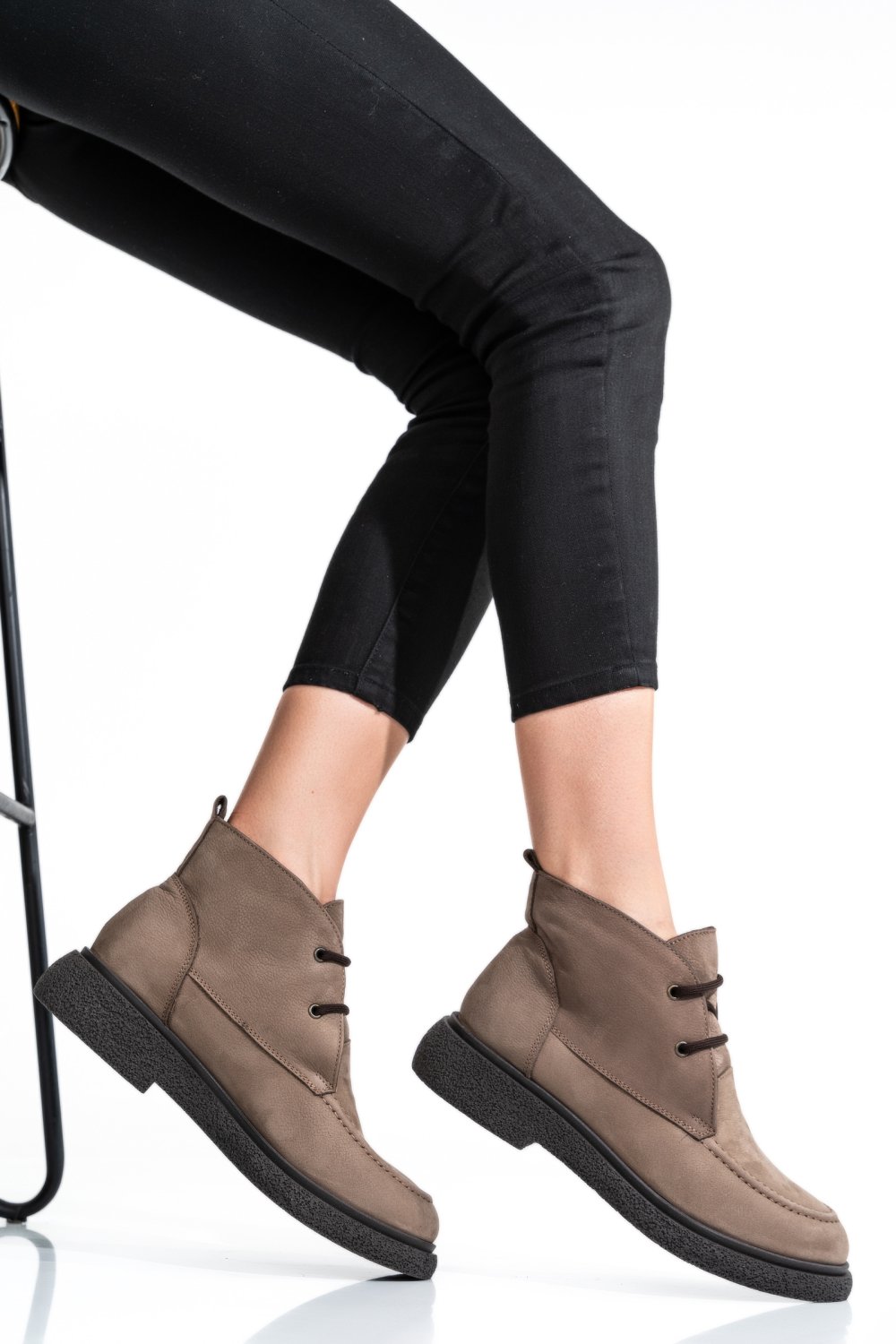 GHETE DAMA PIELE NATURALA TAUPE 2S7732-001NBK