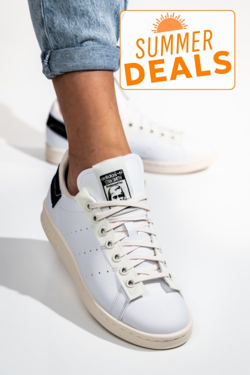 Adidas, pantofi sport white black stan smith parley