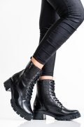 GHETE DAMA PIELE NATURALA NEGRE VB083201