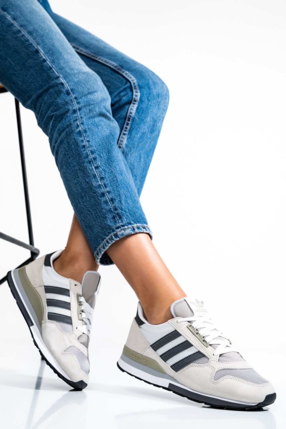 ADIDAS, PANTOFI SPORT BEIGE ZX500