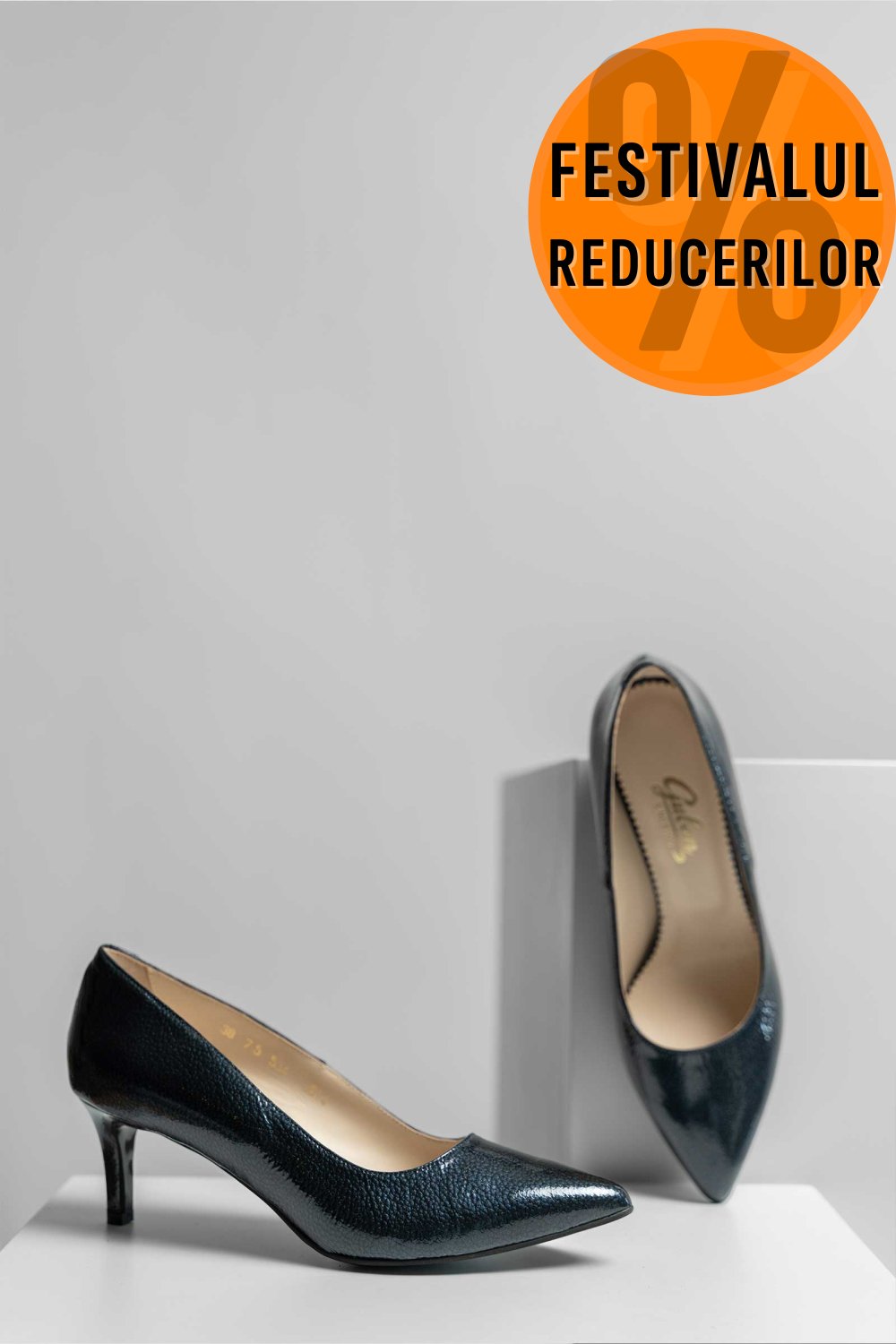 PANTOFI DAMA GUBAN PIELE NATURALA LACUITA BLEUMARIN 3S77514