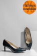 Pantofi dama guban piele naturala lacuita bleumarin 3s77514