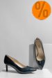 Pantofi dama guban piele naturala lacuita bleumarin 3s77514