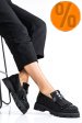 Mocasini dama piele naturala negri 3s7795