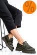 Mocasini verzi piele naturala 3s7795