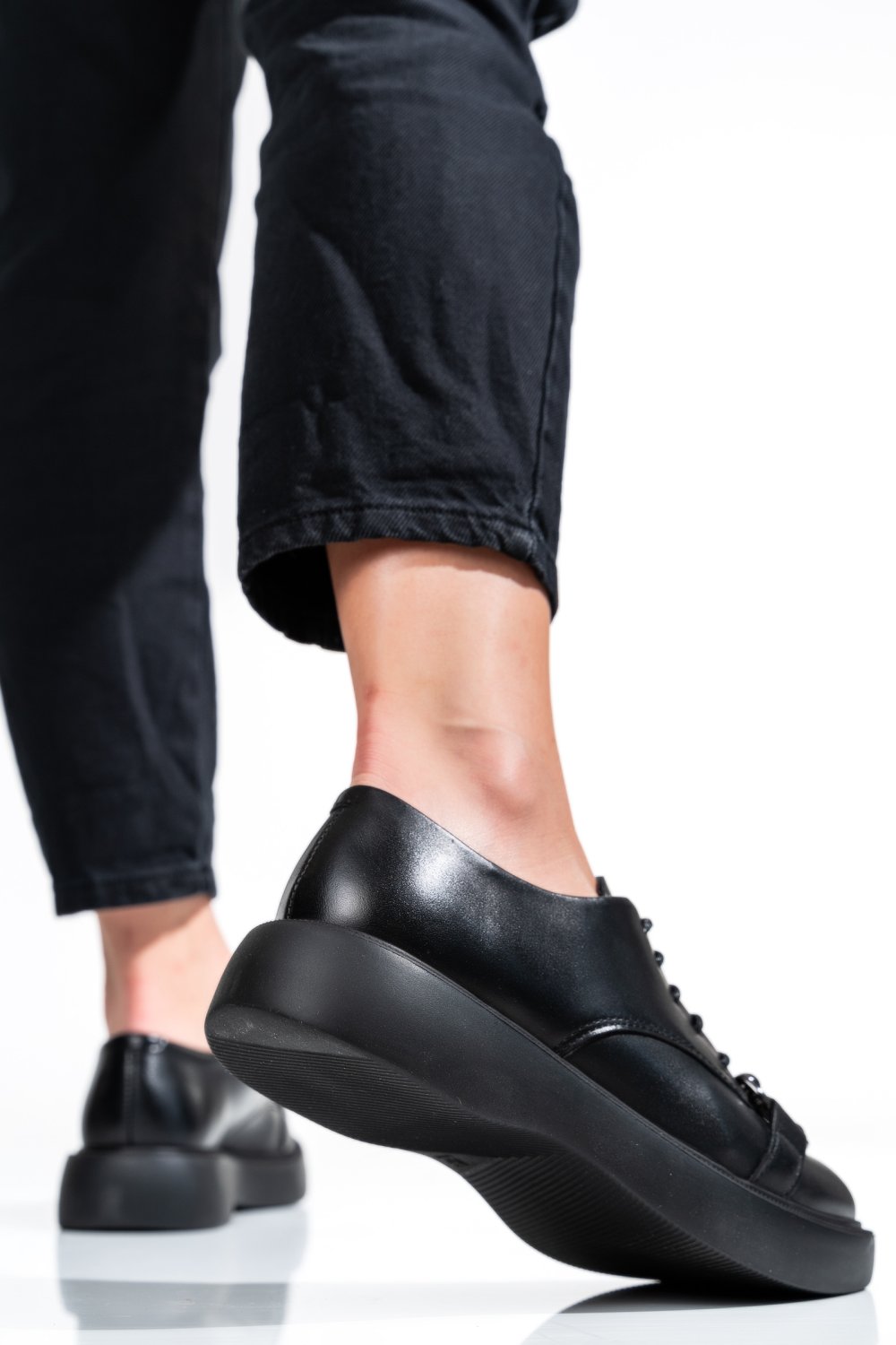 PANTOFI DAMA PIELE NATURALA NEGRI 4S7707