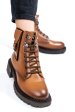 Ghete dama piele naturala maro 3s7789