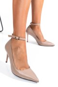 PANTOFI BEJ PIELE NATURALA 1S77754
