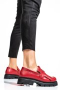 MOCASINI DAMA PIELE NATURALA ROSII 3S7795