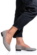 BALERINI GRI PIELE NATURALA INTOARSA 4S7750B