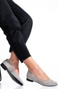 BALERINI GRI PIELE NATURALA INTOARSA 4S7750B