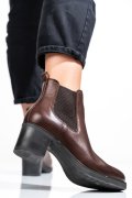 GHETE DAMA PIELE NATURALA MARO INCHIS TOC MIC 2S77571