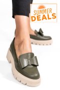 MOCASINI OLIVE PIELE NATURALA 2S77115