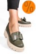 Mocasini olive piele naturala 2s77115