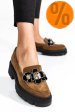 Mocasini maro piele naturala intoarsa 2s7723