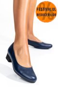 PANTOFI DAMA PIELE NATURALA BLEUMARIN TOC MIC 2S77040