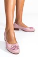 Pantofi roz piele naturala 2s7756br
