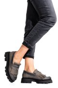MOCASINI DAMA PIELE NATURALA PEWTER 3S7795