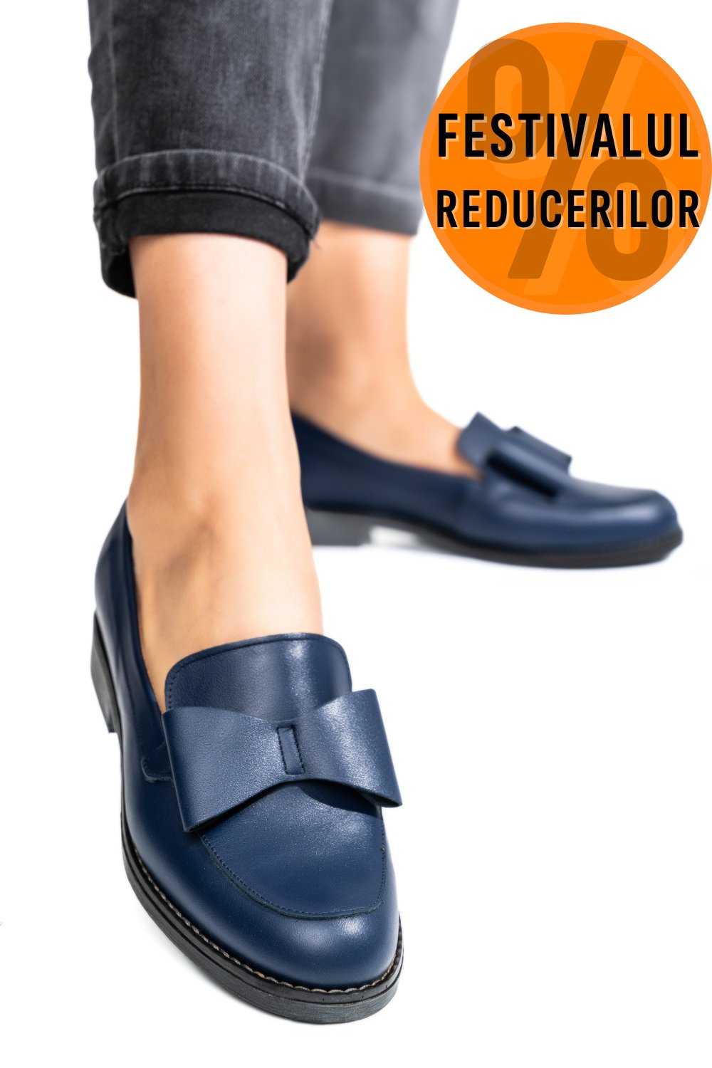 MOCASINI FEMEI PIELE NATURALA BLEUMARIN 2S77110