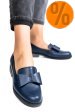 Mocasini femei piele naturala bleumarin 2s77110