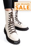 GHETE DAMA PIELE NATURALA  BEJ 2S7732-037NP