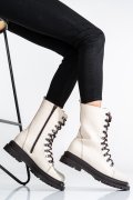 GHETE DAMA PIELE NATURALA  BEJ 2S7732-037NP