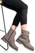 GHETE DAMA PIELE NATURALA INTOARSA TAUPE 2S7732-034SP
